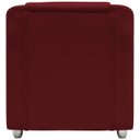 Ver imagem 3 de Kit Namoradeira + 4 Poltronas Decorativas para Sala Mila Suede Cores Pé de Plastico Cromado