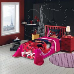 Edredom Miraculous: As Aventuras de Ladybug 046747 | Lepper - 1 Edredom Miraculous: As Aventuras de Ladybug 046747 | Lepper - 1