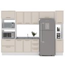 Ver imagem 3 de Armário de Cozinha Modulada Completa 5 Peças 310cm sem Tampo 100% Mdf Amara Politorno Móveis