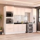 Ver imagem 1 de Armário de Cozinha Modulada Completa 5 Peças 310cm sem Tampo 100% Mdf Amara Politorno Móveis