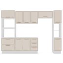 Ver imagem 4 de Armário de Cozinha Modulada Completa 5 Peças 310cm sem Tampo 100% Mdf Amara Politorno Móveis