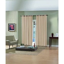 Cortina Pratika Blackout com Voal e Ilhós Cromado 420x250 | Bella Janela - Marfim - 2 Cortina Pratika Blackout com Voal e Ilhós Cromado 420x250 | Bella Janela - Marfim - 2