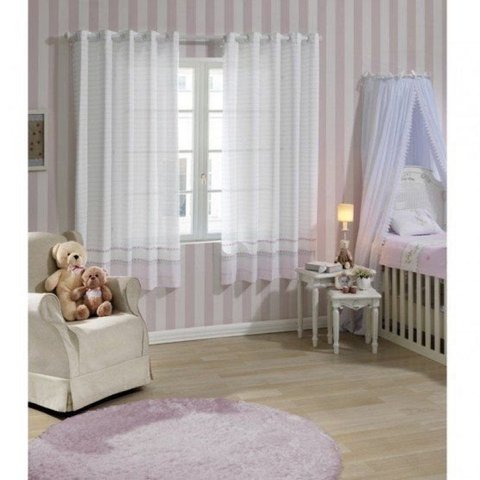 Cortina Clean Athenas 200x180cm | Dohler - Sofia - Rosa