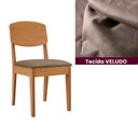 Ver imagem 5 de Conjunto Sala de Jantar Mesa Dublin Tampo em MDF e 4 Cadeiras Cleo Yescasa