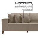 Ver imagem 6 de Sofá 4 Lugares com Chaise Linho 290cm Grécia
