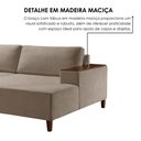 Ver mais imagens de Sofá 4 Lugares Linho Grécia Pés de Madeira