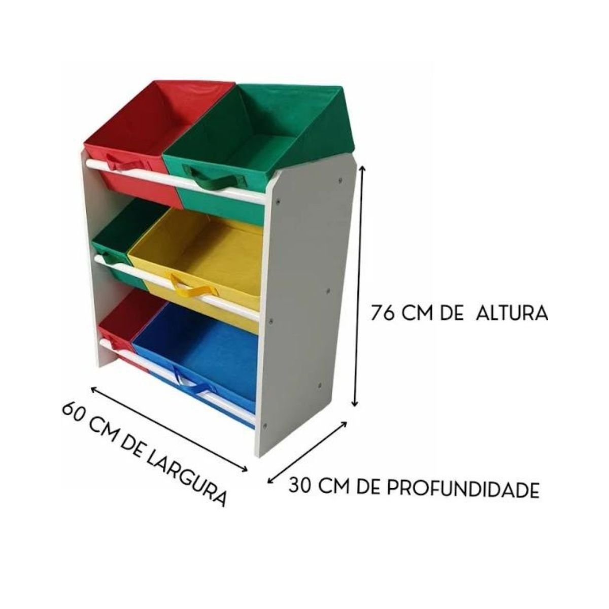 Organizador Infantil Porta Brinquedos Colorido (médio) Montessoriano - 2