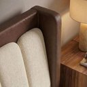 Ver imagem 7 de Cabeceira Queen 160 cm Lumina com Frame Linho Tca 210 Corino Tcs 721 Peer