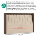 Ver imagem 6 de Cabeceira Queen 160 cm Lumina com Frame Linho Tca 210 Corino Tcs 721 Peer