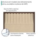 Ver imagem 5 de Cabeceira Queen 160 cm Lumina com Frame Linho Tca 210 Corino Tcs 721 Peer