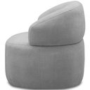 Ver imagem 7 de Kit 2 Poltronas Giratórias Sala de Estar Living Orgânico Carmen F04 Bouclê Cinza - Lyam Decor
