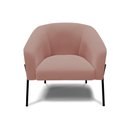 Ver imagem 3 de Cadeira Sala de Jantar Pé de Ferro Preto Kit 2 Stella Veludo D03 - D'Rossi Cor Rose