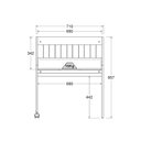 Ver imagem 5 de Mini-berço Com Colchão Ditália BBI-54 Branco