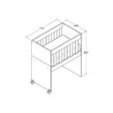 Ver imagem 4 de Mini-berço Com Colchão Ditália BBI-54 Branco