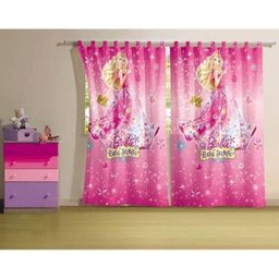 Cortina com ilhós Barbie Portal Secreto Com 2 peças | Lepper - 1