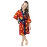 Roupão Aveludado Quimono Estampado Liga da Justiça Meninas | Lepper - P - 1