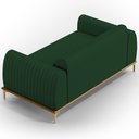 Ver imagem 6 de Sofá 3 Lugares para Sala de Estar Molino 180 Cm D02 Pés D'ouro Veludo Verde Musgo C-303 - Lyam