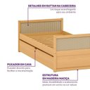 Ver imagem 4 de Cama Infantil Solteiro com Cama Auxiliar Madeira Maciça Magna Kids Casatema MadeiraOriginals
