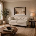 Ver imagem 1 de Namoradeira Chesterfield Duque 2 Lugares em Corano Bege