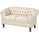 Ver imagem 2 de Namoradeira Chesterfield Duque 2 Lugares em Corano Bege