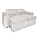 Ver imagem 2 de Sofá Retrátil e Reclinável 2 Lugares Verona 1,80m - Élpis Móveis - Veludo Bege