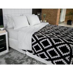 Coberdrom Fleece Dupla Face Queen | Lepper - Chumbo - 1