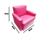 Ver imagem 7 de Poltrona Infantil Sofazinho Reforçada Decoração Modelos Pink Liso