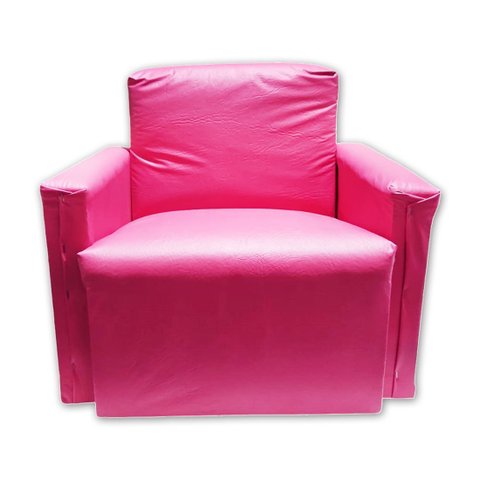 Poltrona Infantil Sofazinho Reforçada Decoração Modelos Pink Liso