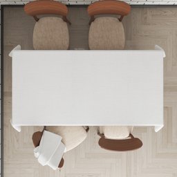Toalha Mesa Plástica Térmica Linho Branco 10 12 Lugares 3,00 - 4