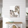 Quadro Decorativo Leão Branco Família - 1