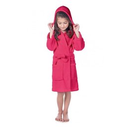 Roupão Infantil Fleece Quimono com Capuz Color | Lepper - Pink - M - 2