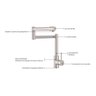 Monocomando Tramontina Flexion em Aço Inox com Acabamento Acetinado 94520026 - 3