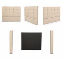 Ver imagem 4 de Cabeceira de Cama Box Adriana Quen Size 160X Veludo:Veludo Bege