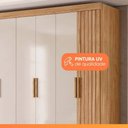Ver imagem 7 de Guarda Roupa Valença 195cm 6 Portas Freijó Off White com Portas Frisadas Moval