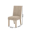 Ver imagem 4 de Mesa de Jantar 6 Lugares Lívia/anne Nature/corano Bege/creme - Pnr Móveis