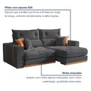 Ver imagem 6 de Sofá Retrátil e Reclinável Molas Ensacadas Pillow Top 25cm 3 Lugares 250cm Columbia