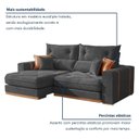 Ver imagem 4 de Sofá Retrátil e Reclinável Molas Ensacadas Pillow Top 25cm 3 Lugares 250cm Columbia