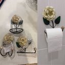 Ver mais imagens de Kit 4 Peças Organizadores para Banheiro:bege