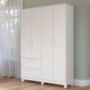 Ver imagem 2 de Guarda Roupa Infantil Jujuba 4 Portas e 2 Gavetas Branco - Permóbili Baby