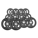 Ver imagem 3 de Kit Anilhas Ferro Fundido 50kg + Barras com Presilhas