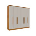 Ver imagem 1 de Roupeiro 6 Ptas Veneza Tcil - Cinamomo/off White