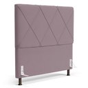 Ver imagem 1 de Cabeceira Cama Box Casal Queen Size Mel 160cm com Frame Veludo Rosê - Desk Design