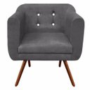 Ver imagem 2 de Kit 2 Poltronas Decorativa Julia Suede com Strass D'Rossi