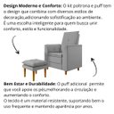 Ver imagem 7 de Poltrona Amamentação Confortável com Puff Ayla Veludo:cinza