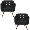 Ver imagem 1 de Kit 2 Poltronas Decorativa Julia Suede com Strass D'Rossi