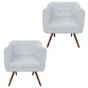 Ver imagem 1 de Kit 2 Poltronas Decorativa Julia Suede com Strass D'Rossi