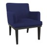 Kit 2 Poltronas Decorativa Vitória para Sala e Recepção Suede Azul Marinho - D'Rossi - 2