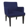 Kit 2 Poltronas Decorativa Vitória para Sala e Recepção Suede Azul Marinho - D'Rossi - 2