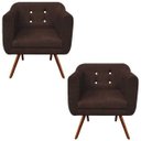 Ver imagem 1 de Kit 2 Poltronas Decorativa Julia Suede com Strass D'Rossi