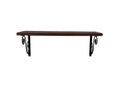 Ver imagem 3 de Prateleira Suspensa Multiuso Ferro Madeira Decoração Kit C/ 3